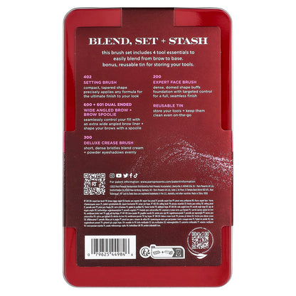 Real Techniques, Blend, Set + Stash Brush Set, 5 Piece Set