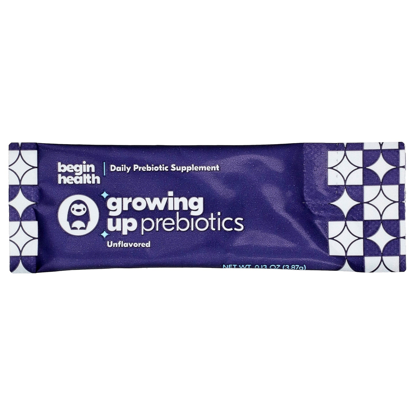 Begin Health, Kids, Growing Up Prebiotics, Ages 1+, Unflavored, 28 Packets, 0.13 oz (3.87 g) Each