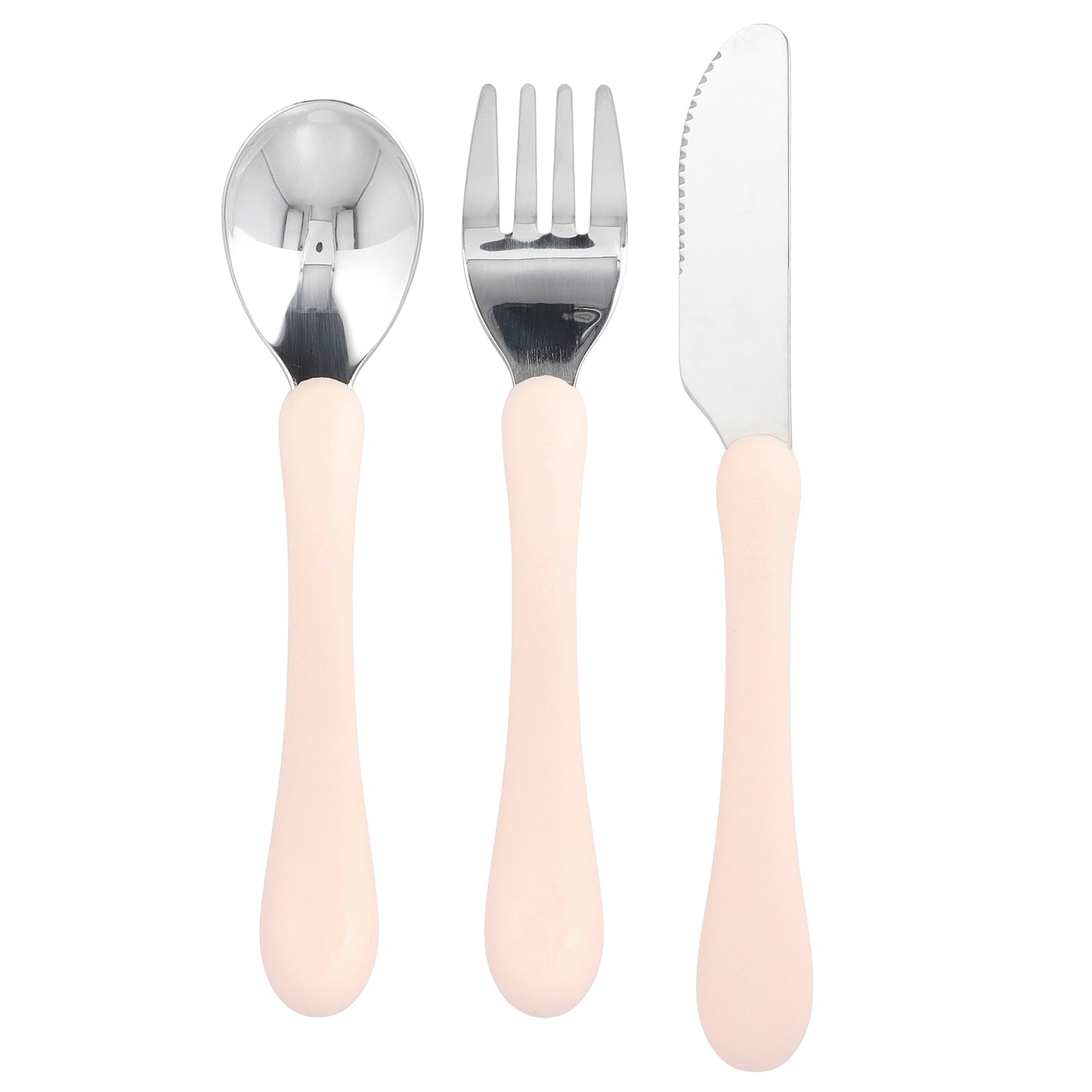 Green Sprouts, Stainless Steel & Sprout Ware®, Kid's Cutlery, 12+ Months, Pink, 3 Pieces