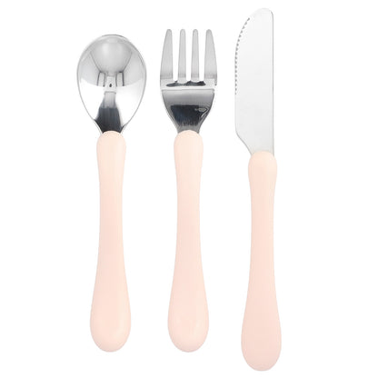 Green Sprouts, Stainless Steel & Sprout Ware®, Kid's Cutlery, 12+ Months, Pink, 3 Pieces