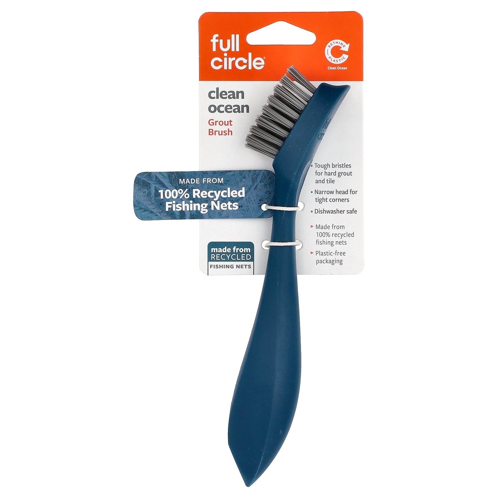 Full Circle, Clean Ocean Grout Brush, 1 Count