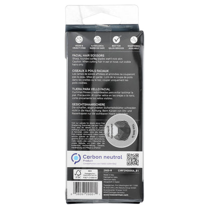 Tweezerman, Facial Hair Scissors, 1 Count