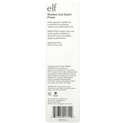 E.L.F., Shadow Lock Eyelid Primer, Sheer, 0.11 fl oz (3.1 ml)