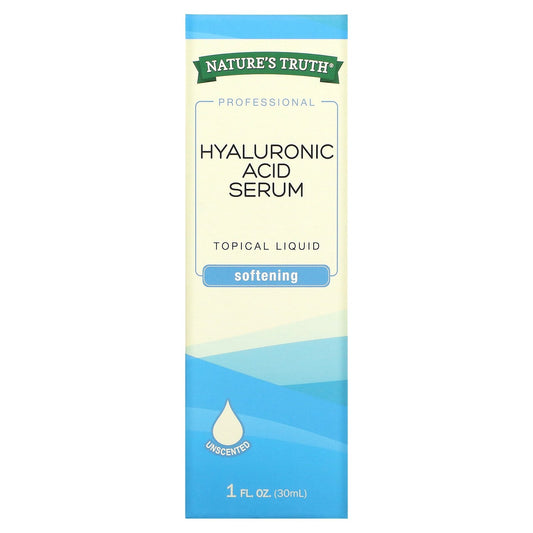 Nature's Truth, Hyaluronic Acid Serum, Unscented, 1 fl oz (30 ml)