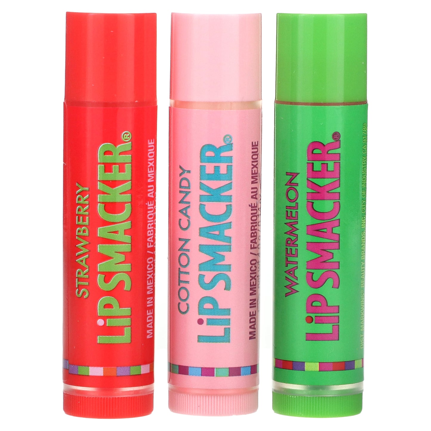 Lip Smacker, Lip Balm, Original & Best Flavors, 3 Pack, 0.14 oz (4 g) Each