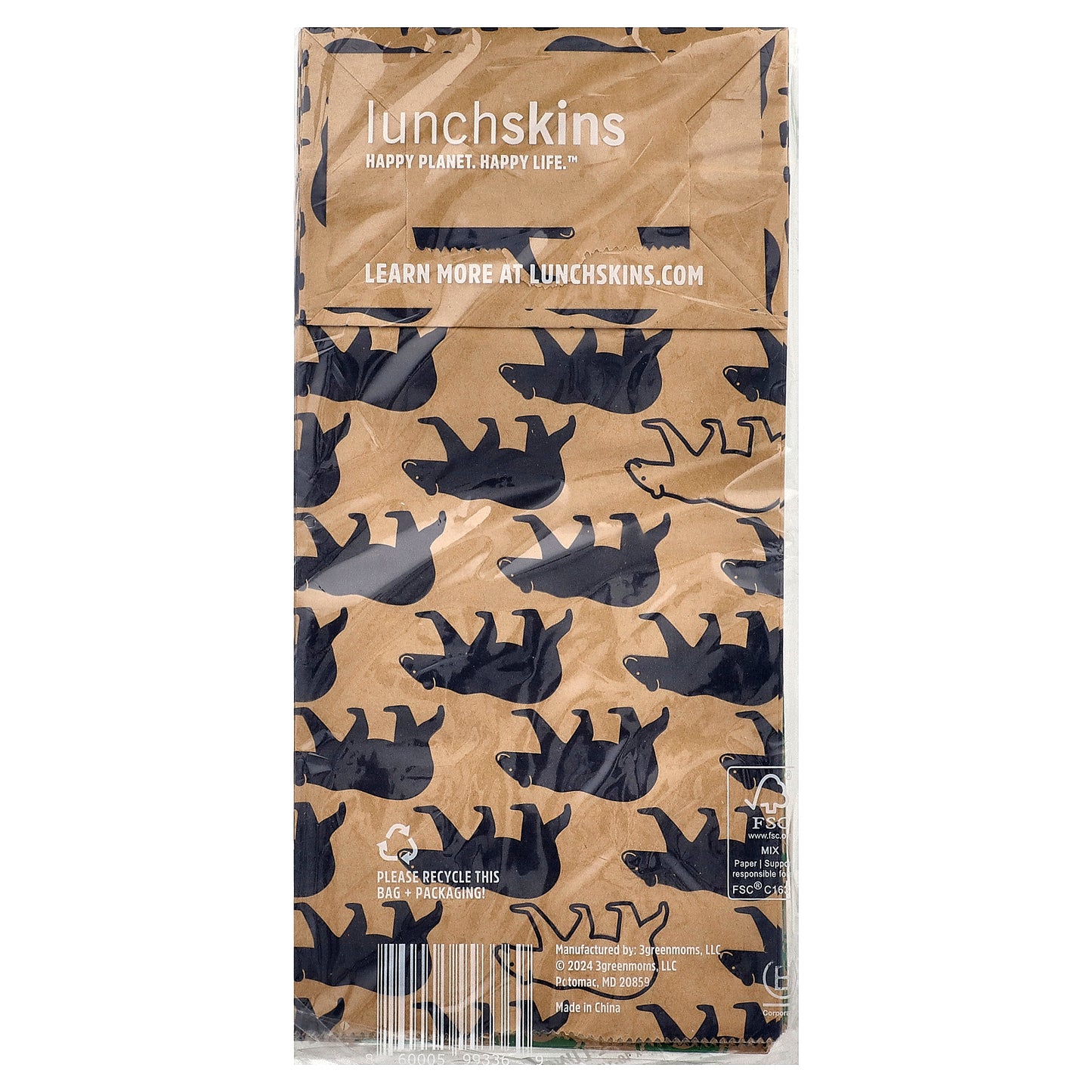 Lunchskins, Sac Up! Recyclable Lunch Sacs, 50 Bags