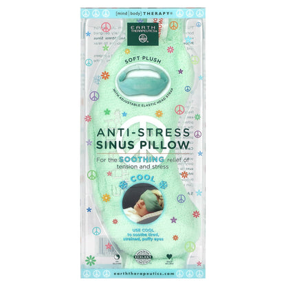 Earth Therapeutics, Anti-Stress Sinus Pillow, Green, 1 Count