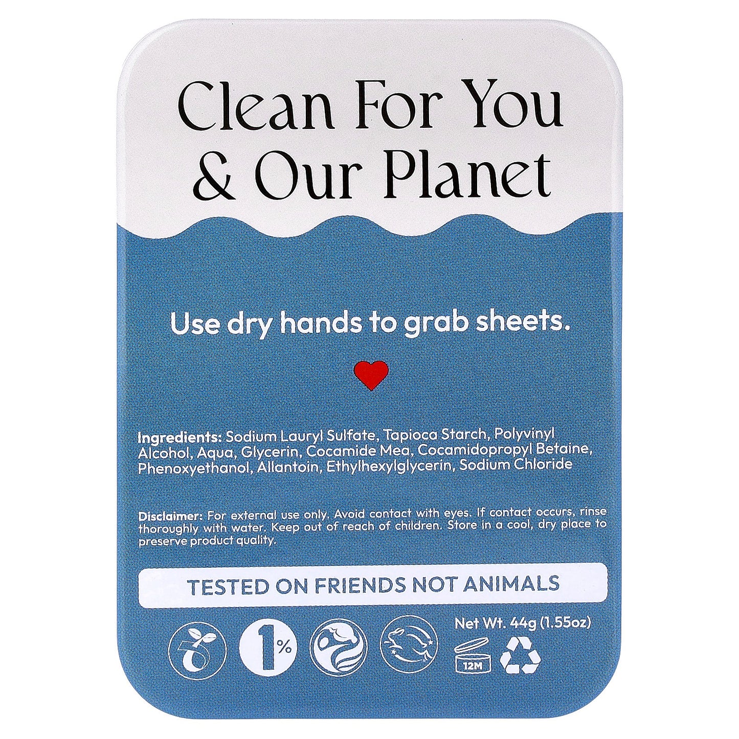 fomin, Travel Soap Sheets, Fragrance Free, 100 Sheets