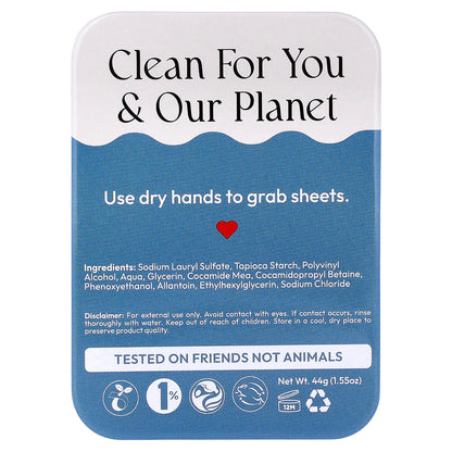 fomin, Travel Soap Sheets, Fragrance Free, 100 Sheets