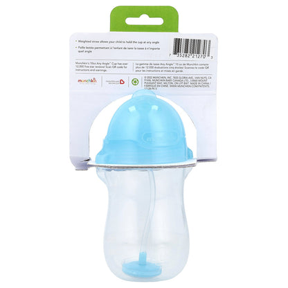 Munchkin, Any Angle™, Weighted Straw Cup, 12 Months+, Light Blue, 10 oz (296 ml)