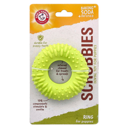 Arm & Hammer, Scrubbies, Dental Toy For Puppies, Ring, 1 Toy