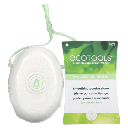 EcoTools, Smoothing Pumice Stone, Avocado Oil Infused, 1 Count