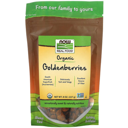 NOW Foods, Real Food, Certified Organic Golden Berries, 8 oz (227 g)