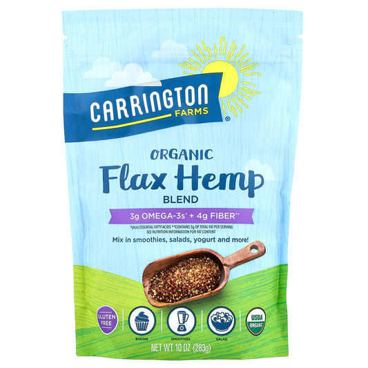 Carrington Farms, Organic Flax Hemp Blend, 10 oz (283 g)