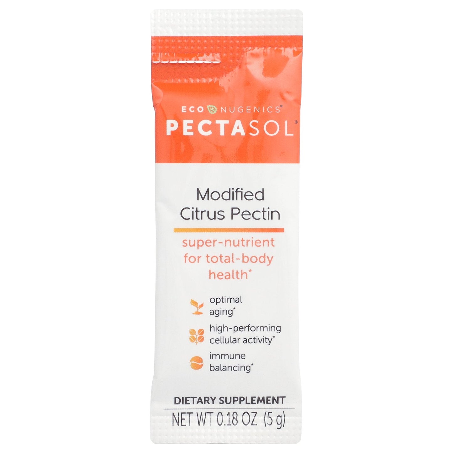 Econugenics, Pectasol®, Modified Citrus Pectin, 15 Stick Packs, 0.18 oz (5 g) Each