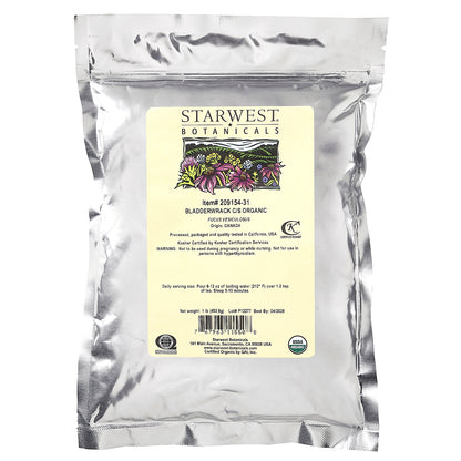 Starwest Botanicals, Organic Bladderwrack, Cut & Sifted, 1 lb (453.6 g)