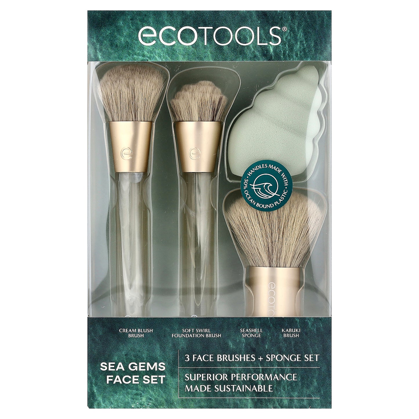 EcoTools, Sea Gems Face Set, 4 Piece Set