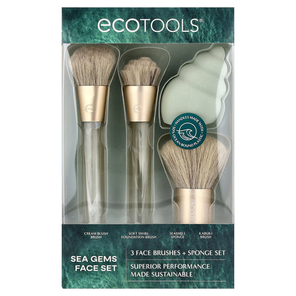 EcoTools, Sea Gems Face Set, 4 Piece Set