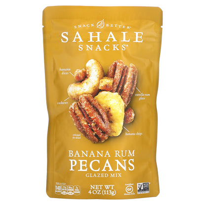 Sahale Snacks, Glazed Mix, Banana Rum Pecans, 4 oz (113 g)