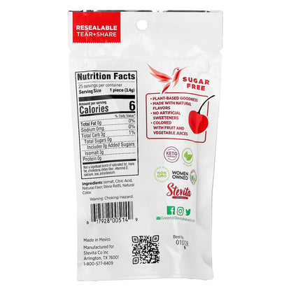 Stevita Naturals, Naturals, Sugar Free Hard Candy, Cherry Cherry, 3 oz (85 g)