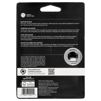 Tweezerman, Nail Buffer Block, 2 Count