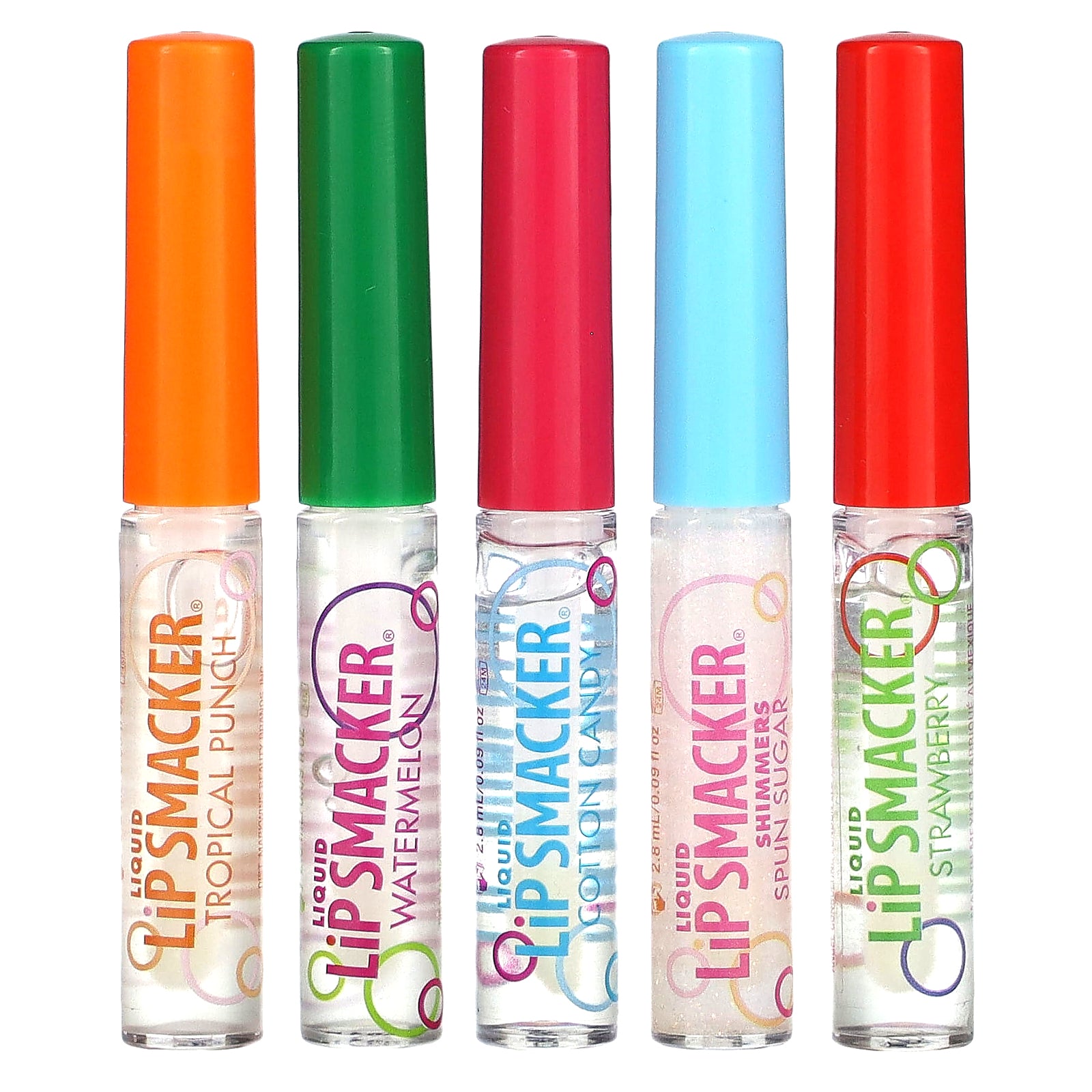 Lip Smacker, Liquid Lip Gloss, Variety Pack, 5 Pack, 0.45 fl oz (14 ml)