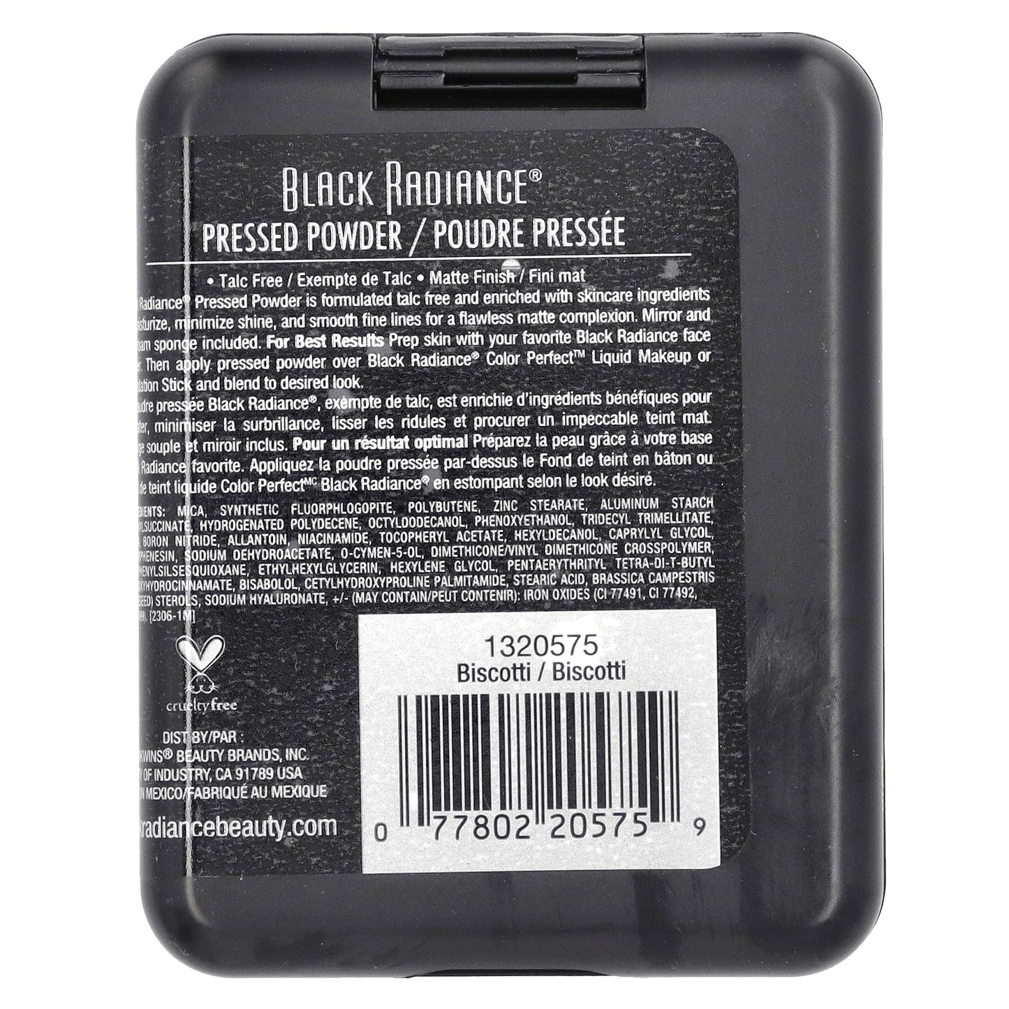 Black Radiance, Pressed Powder, 1320575 Biscotti, 0.16 oz (4.7 g)