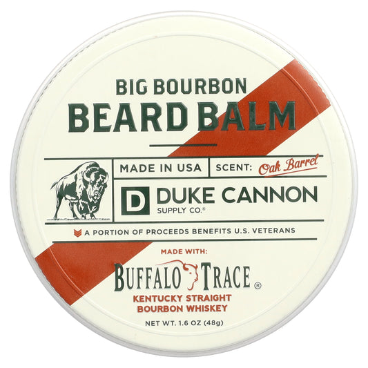 Duke Cannon Supply Co., Big Bourbon Beard Balm, Oak Barrel , 1.6 oz (48 g)