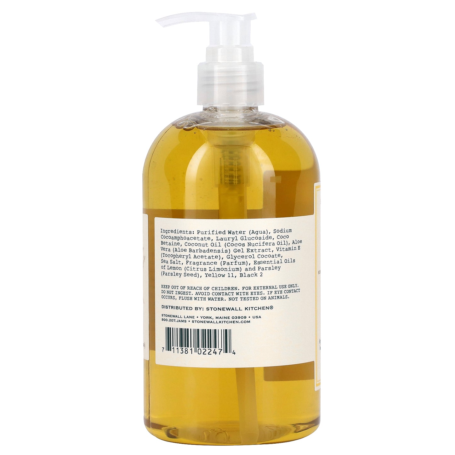 Stonewall Kitchen, Hand Soap, Lemon Parsley, 16.9 fl oz (500 ml)