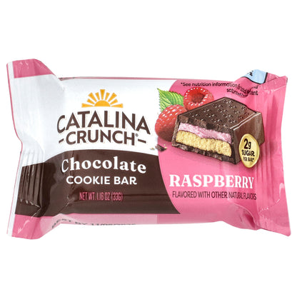 Catalina Crunch, Chocolate Cookie Bar, Raspberry , 4 Bars, 1.16 oz (33 g) Each