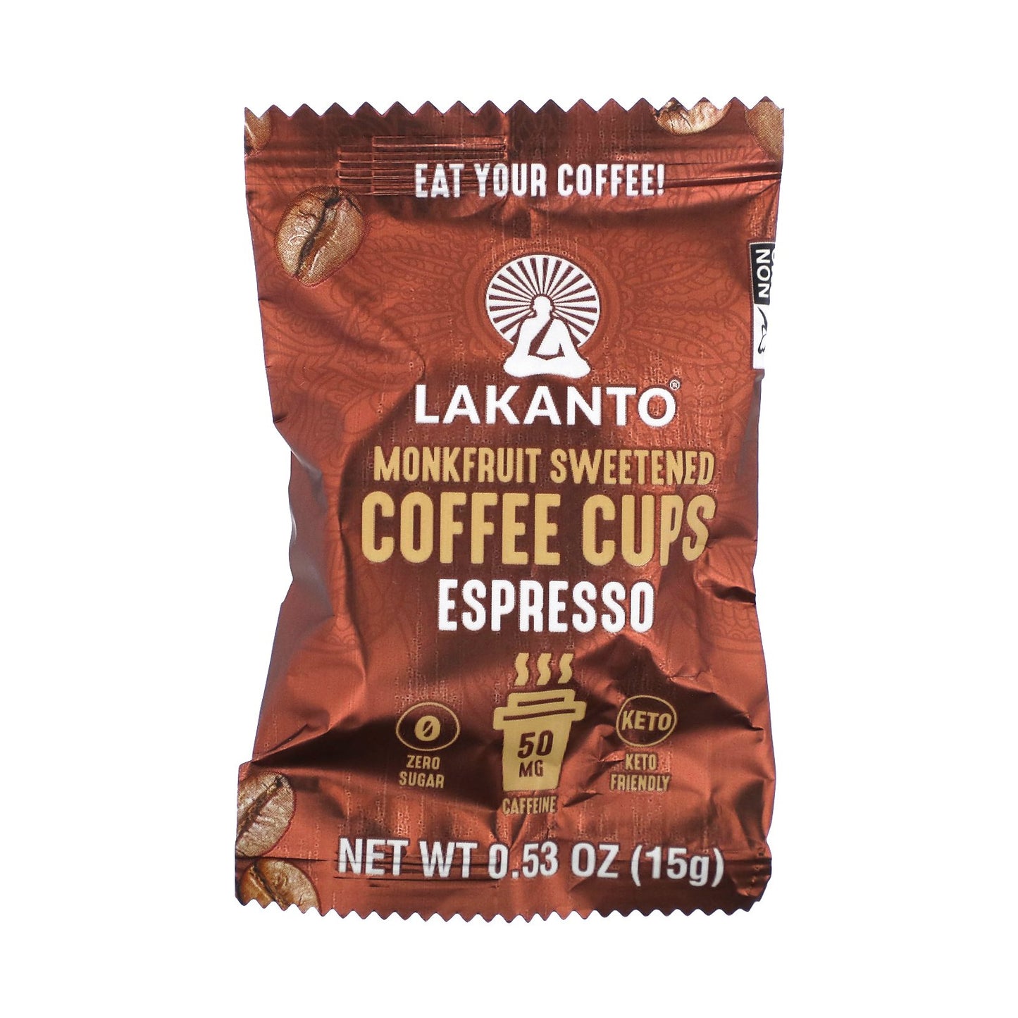 Lakanto, Monkfruit Sweetened Coffee Cups, Espresso , 8 Cups, 4.2 oz (120 g)