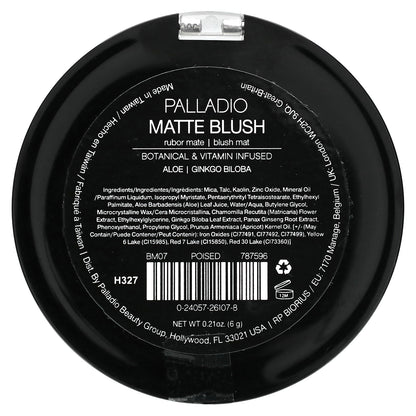 Palladio, Matte Blush, Poised BM07, 0.21 oz (6 g)