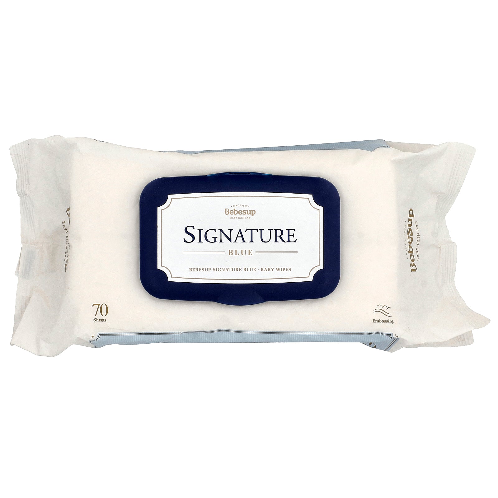 Bebesup, Baby Wipes, Signature Blue, 70 Sheets