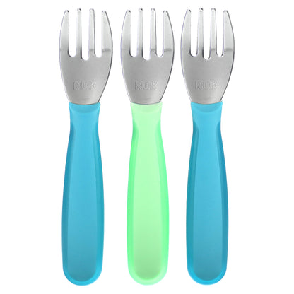 NUK, Kiddy Cutlery Fork Set, 18+ Months, 3 Pack