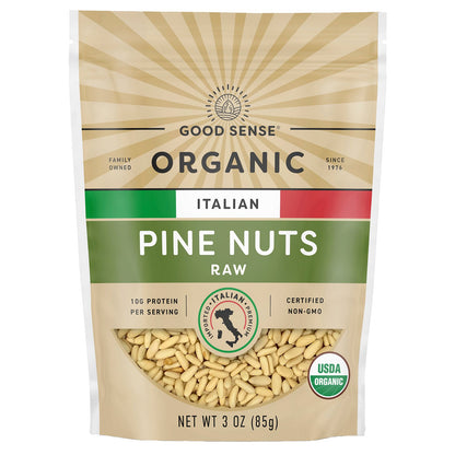 Good Sense, Organic Italian Pine Nuts, Raw, 3 oz (85 g)