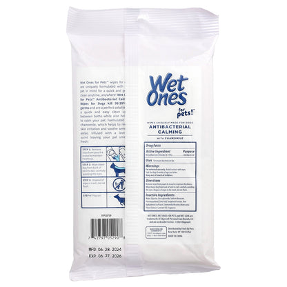 Wet Ones, For Pets™ Antibacterial Calming  Wipes, For Dogs, Lavender, 30 Wipes