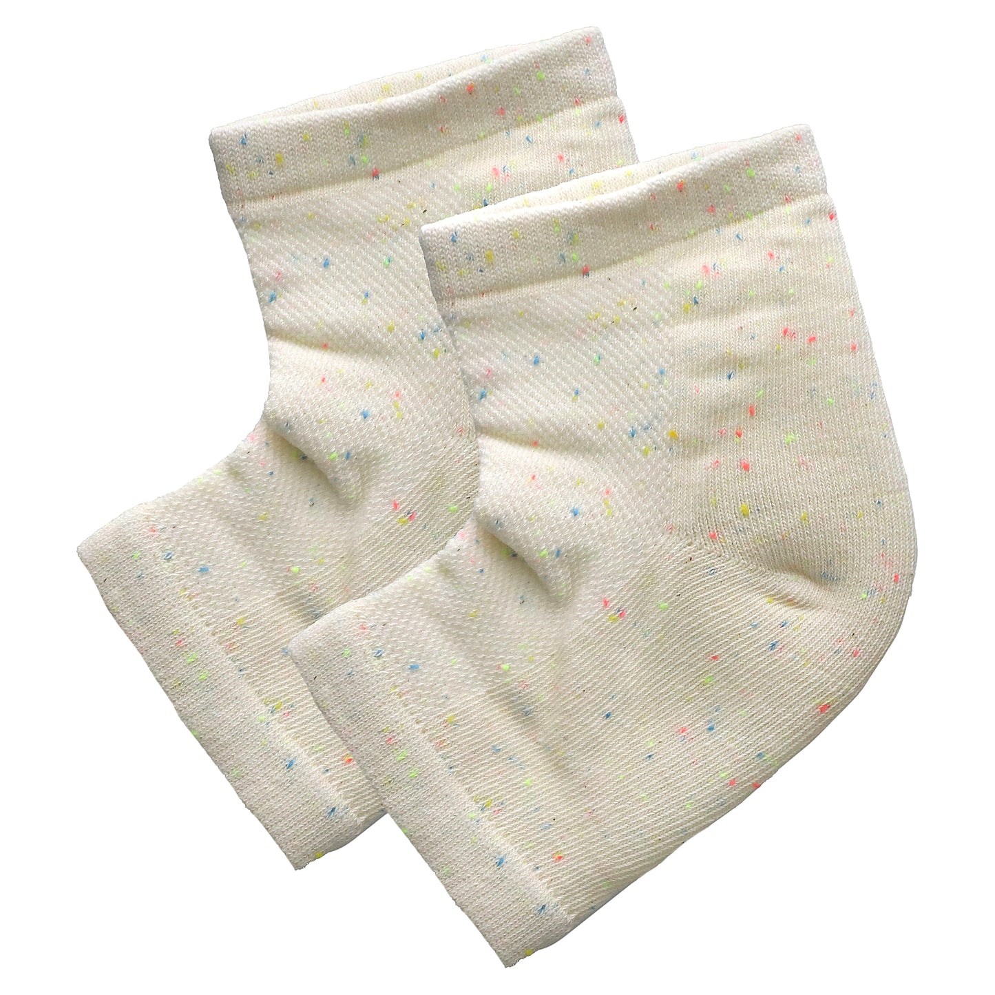 Kitsch, Moisturizing Heel Socks, Rainbow Speckle, 1 Pair