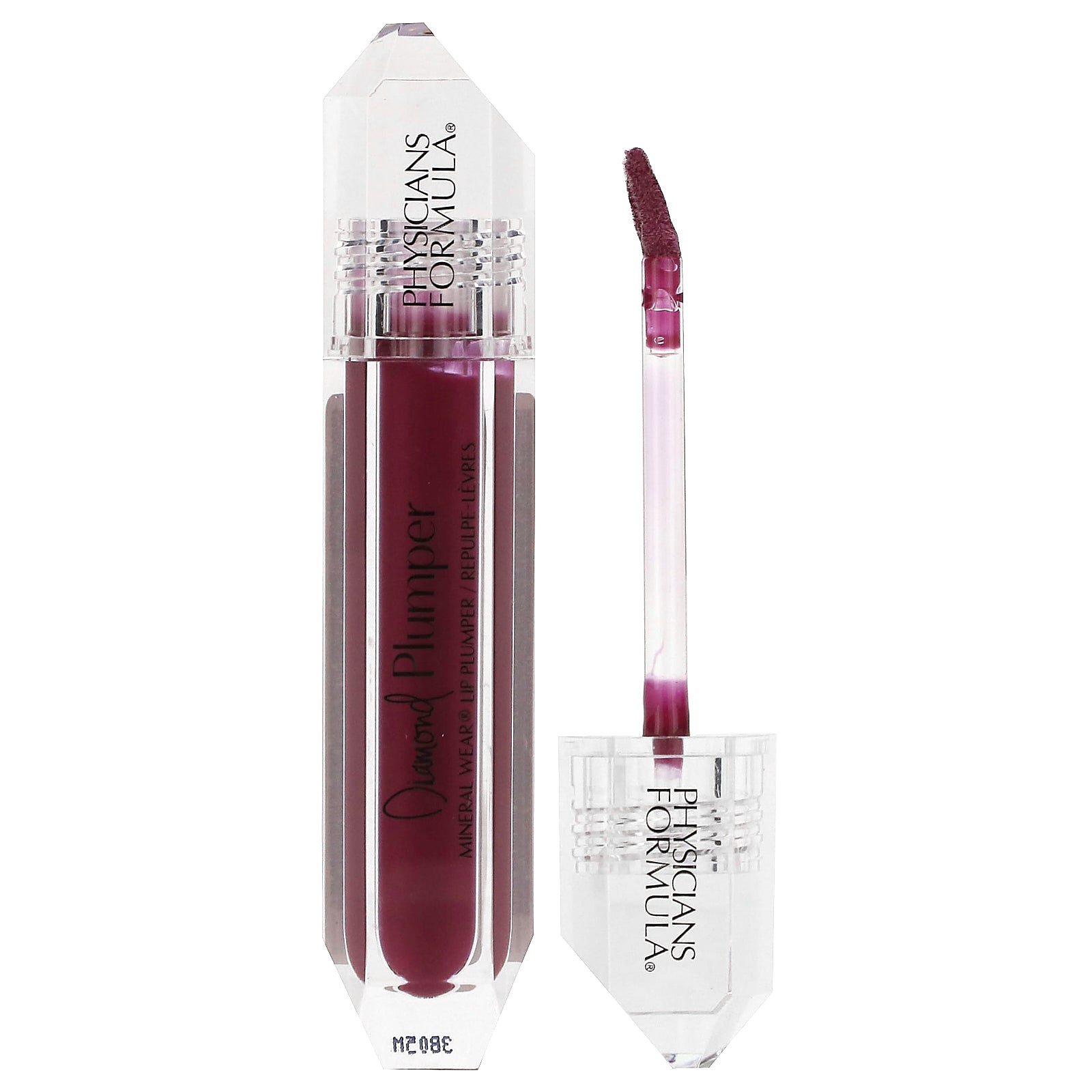 Physicians Formula, Diamond Plumper, Mineral Wear Lip Plumper, 1712258 Brilliant Berry Diamond, 0.17 fl oz (5 ml)