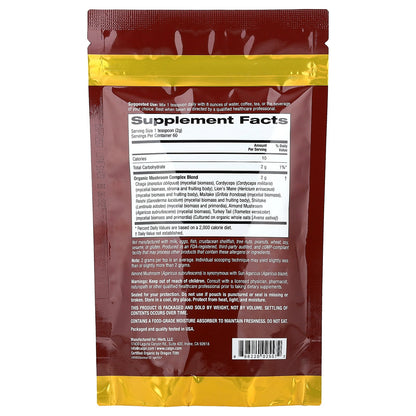 California Gold Nutrition, Certified Organic Mushroom Complex Powder, 4.2 oz (120 g)