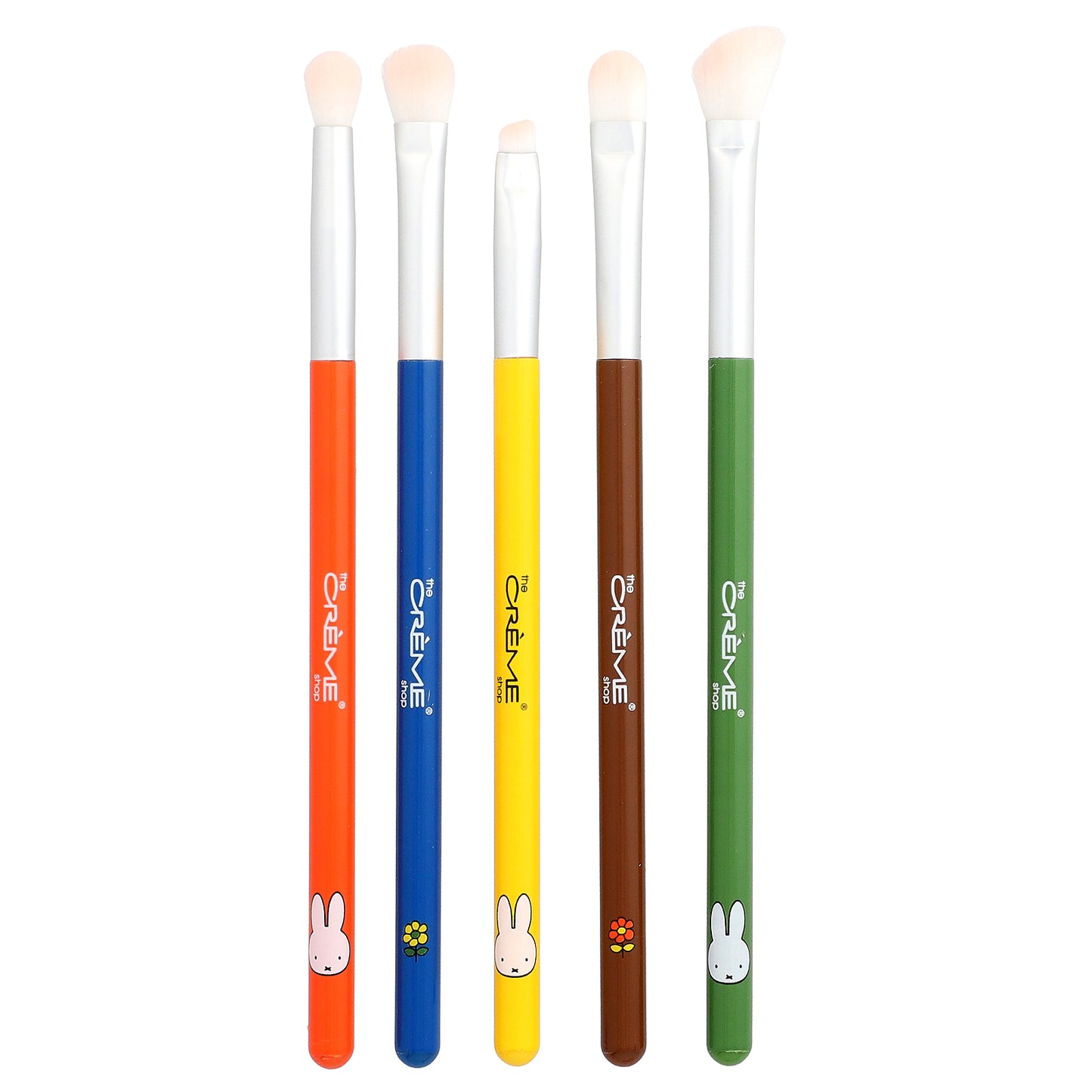 The Creme Shop, Miffy, Everyday Essentials, Eyeshadow Brush Set + Travel Bag, 6 Pieces