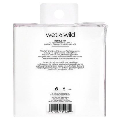wet n wild, Makeup Sponge, Double Tap, Pink, 2 Pack