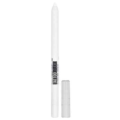 Maybelline, Tattoo Studio, Eyeliner, Sharpenable Gel Pencil, Waterproof, 970 Polished White, 0.04 oz (1.2 g)