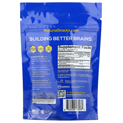 Natural Stacks, Magtech® Cognition, Raspberry Lemonade, 14 Stick Packs, 0.18 oz (5.3 g) Each