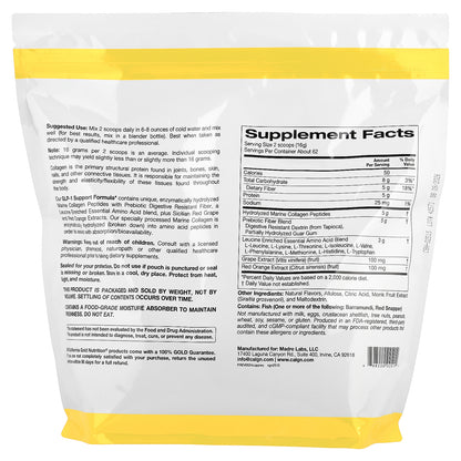 California Gold Nutrition, GLP-1 Support Formula with Collagen Peptides, Prebiotic Fiber & Essential Amino Acids, Watermelon Yuzu, 2.2 lb (1 kg)