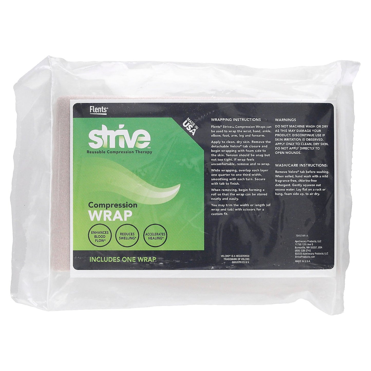 Strive, Compression Wrap, Taupe, 1 Wrap