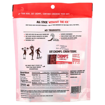 Chomps, Chomplings, Original Beef Mini Sticks, Mild, 6 Sticks, 0.5 oz (14 g) Each