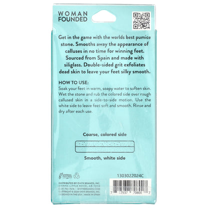 Onyx Professional, Play Footsie, Double-Sided Pumice Stone, 1 Count