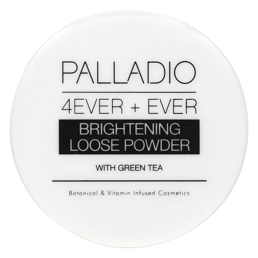 Palladio, 4Ever + Ever, Brightening Loose Powder with Green Tea, 0.21 oz (6 g)