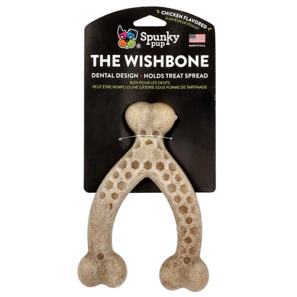 Spunky Pup, The Wishbone, Chew Toy, Large, Chicken, 1 Toy