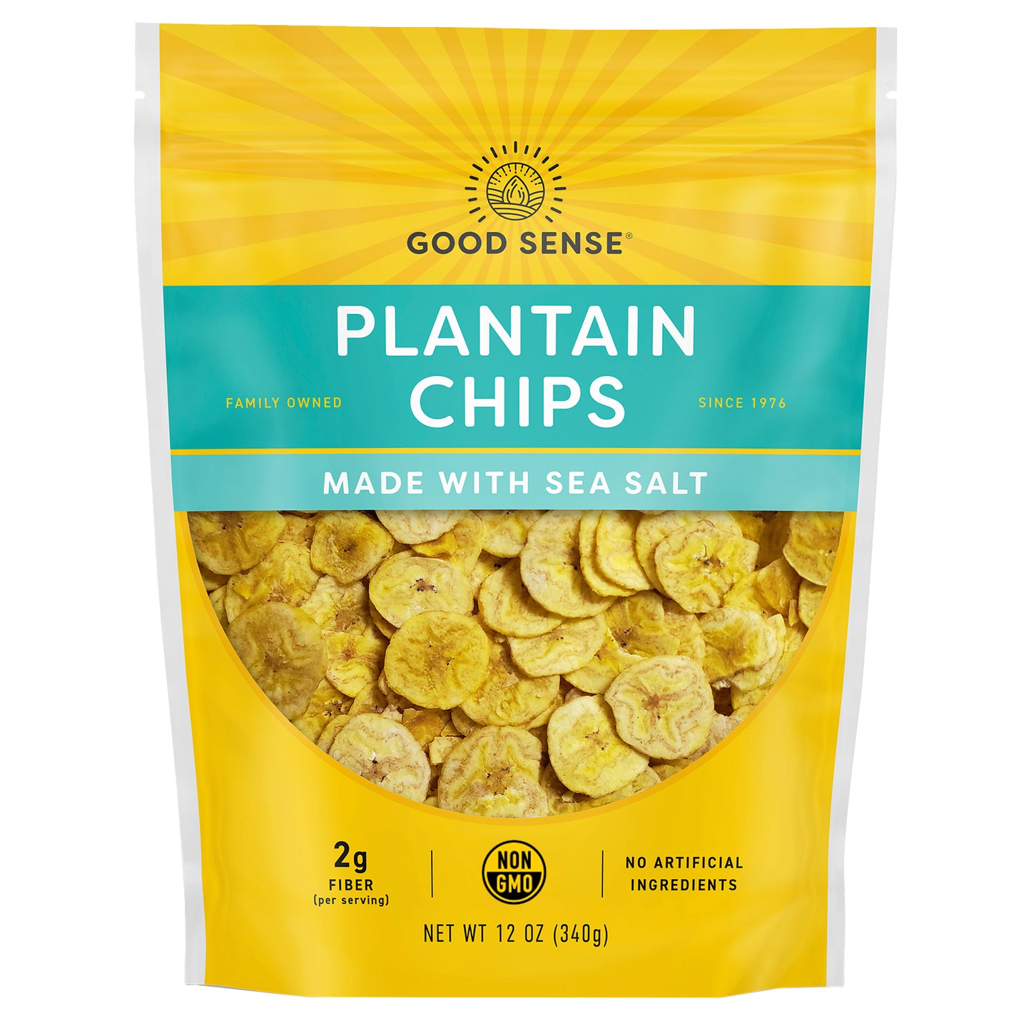 Good Sense, Plantain Chips, With Sea Salt, 12 oz (340 g)